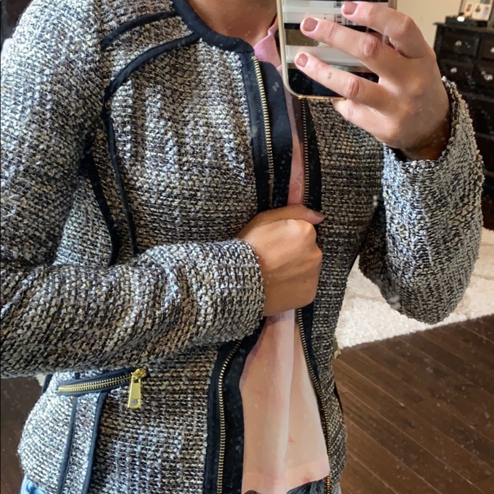 Tweed moto jacket/blazer